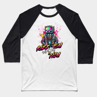 Rizz Em with the Tism Autism Awareness Streetwear Artist Design Baseball T-Shirt